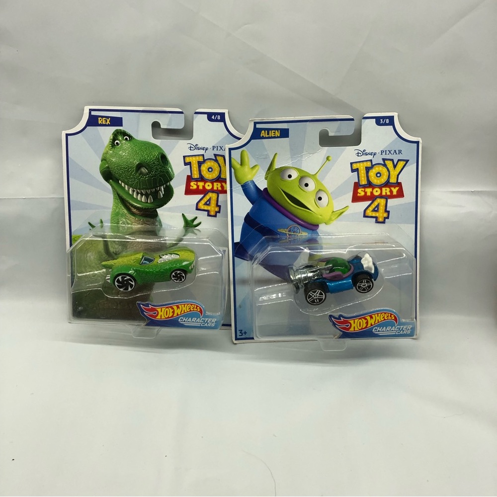 🍀3/$40🍀 Rex & Alien Toy Story 4 Hot Wheels